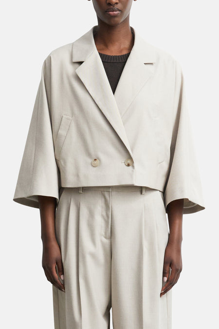 Dames tops blazer kostuum beige - COMMA