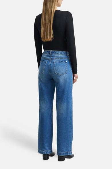 Jean large mid blue denim - COMMA