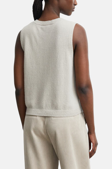 Gilet zonder mouwen - beige