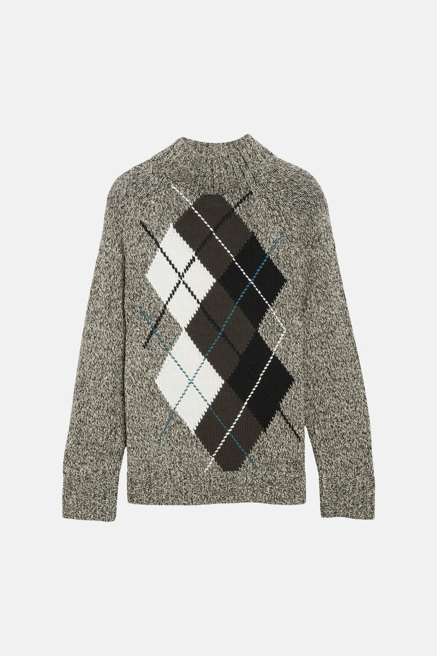 Pull col montant brun - COMMA