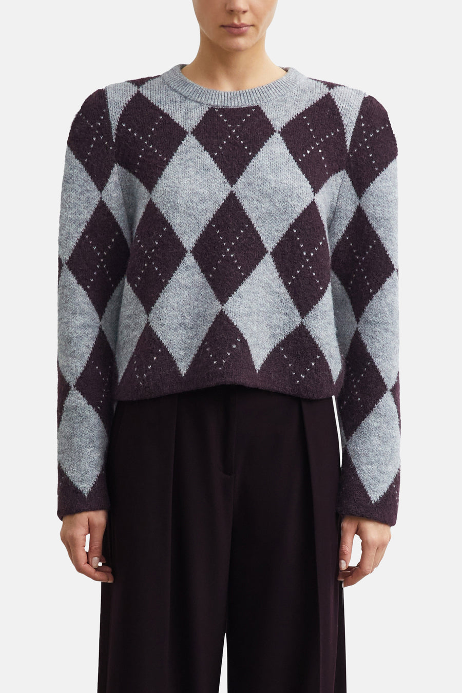 Pull col rond multicolore - COMMA