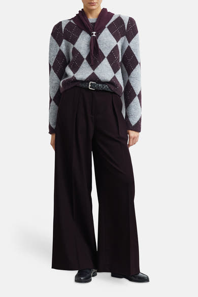 Pull col rond multicolore - COMMA