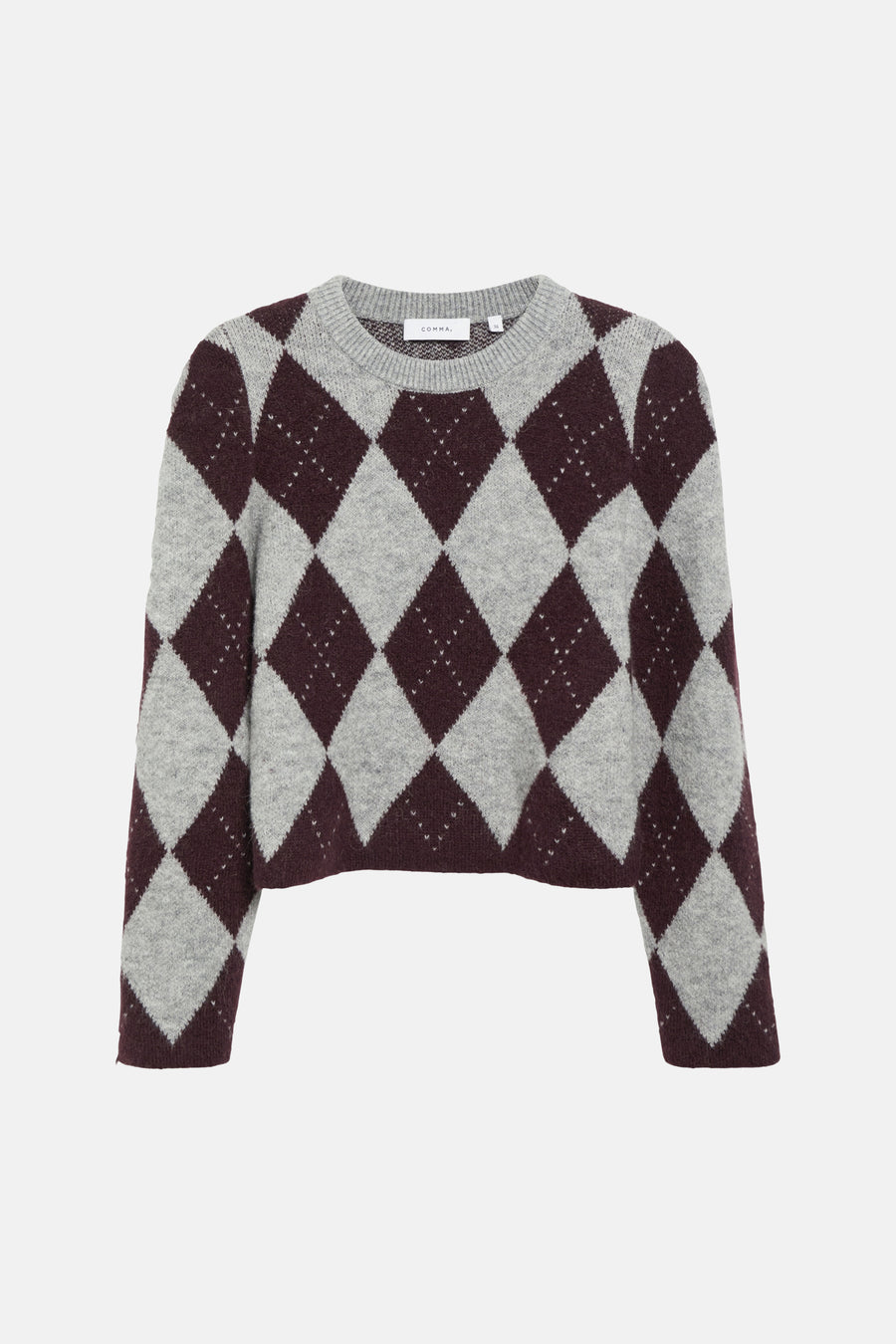 Pull col rond multicolore - COMMA