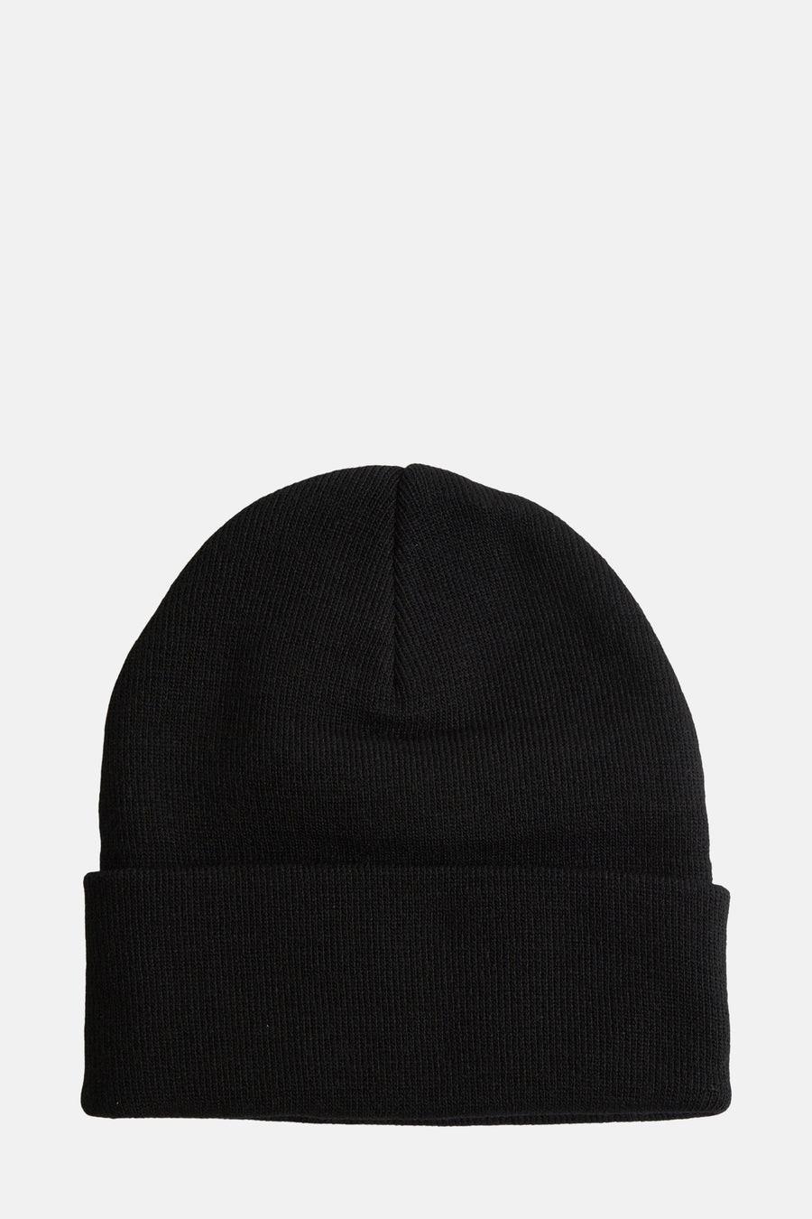 Bonnet noir de Levi's® Accessories, en tricot côtelé, avec revers.
