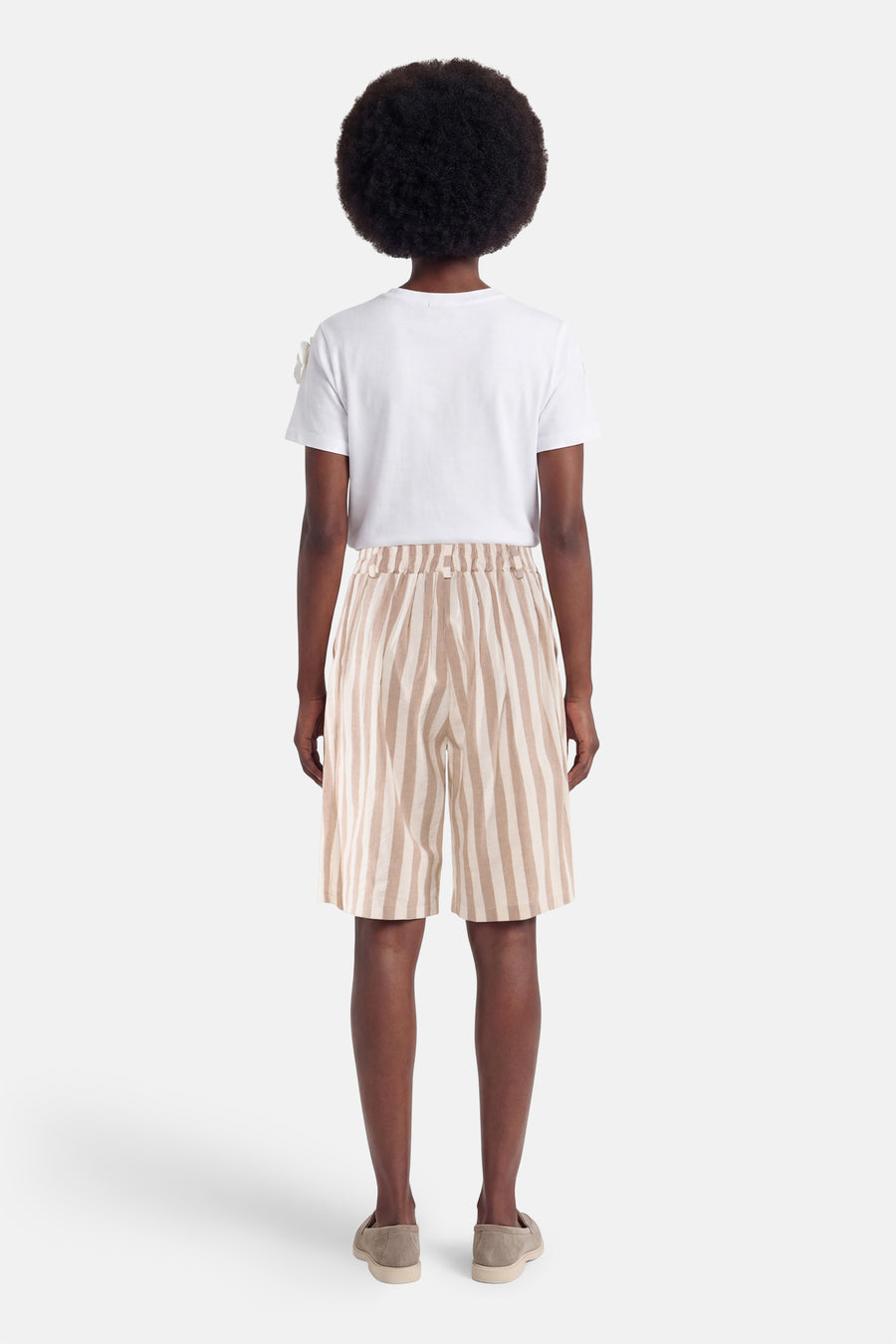 Elastic short - beige
