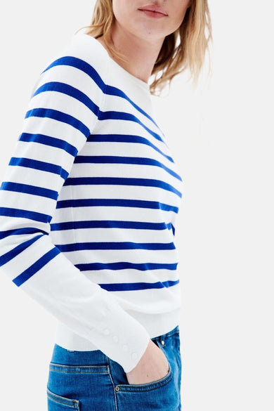 Pull col rond Bleu - CAROLL