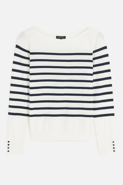 Pull col rond Écru - CAROLL