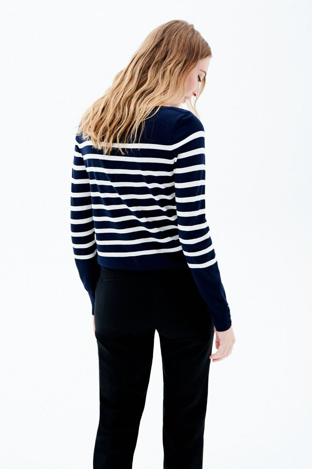 Pull col rond Bleu - CAROLL