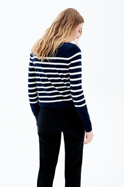 Pull col rond Bleu - CAROLL