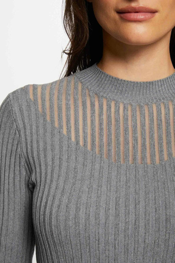 Pull col rond Gris - Morgan de Toi