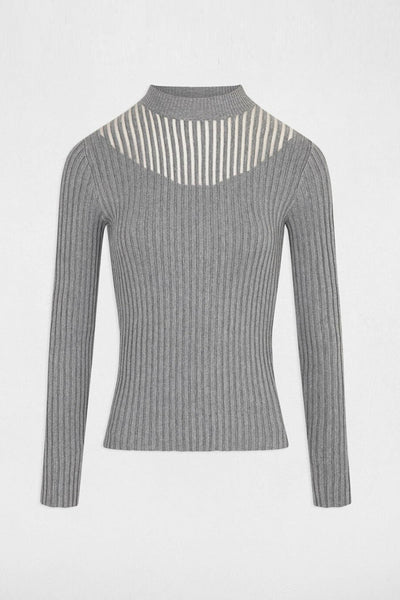 Pull col rond Gris - Morgan de Toi