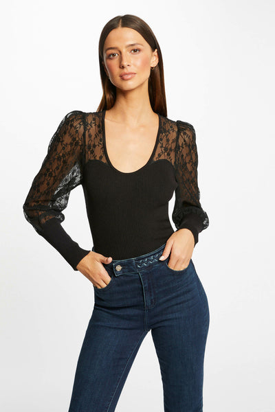 Pull col rond Noir - Morgan de Toi