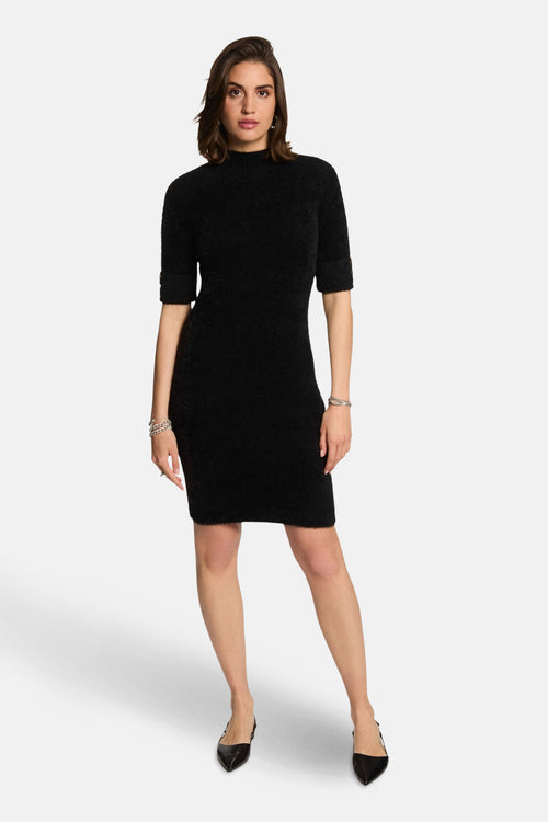 Kleedje met korte mouwen - zwart