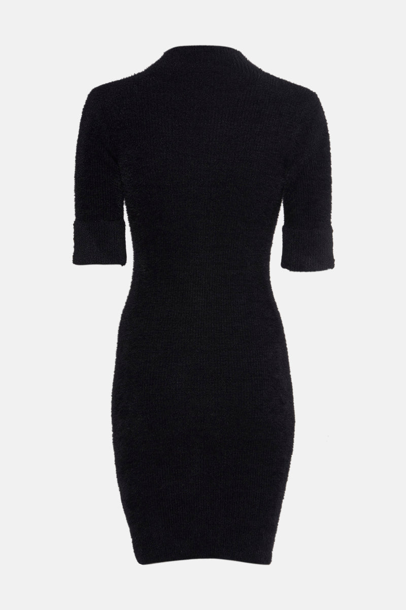 Kleedje met korte mouwen - zwart