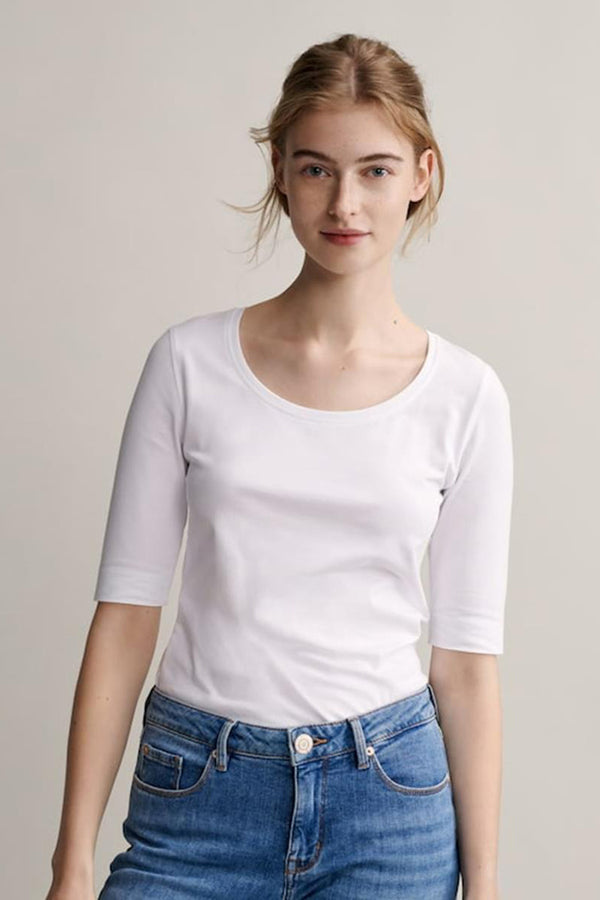 Top (korte mouwen) Wit - OPUS