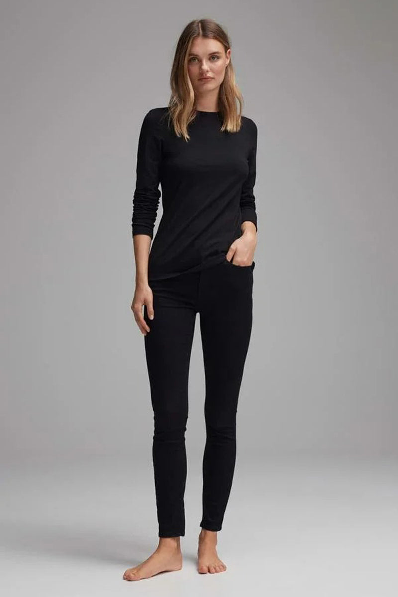 T-shirt (lange mouwen) zwart - OPUS