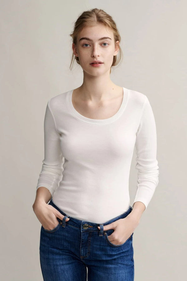 Top (lange mouwen) Wit - OPUS