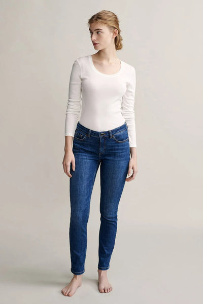 Top uni manches longues Blanc - OPUS