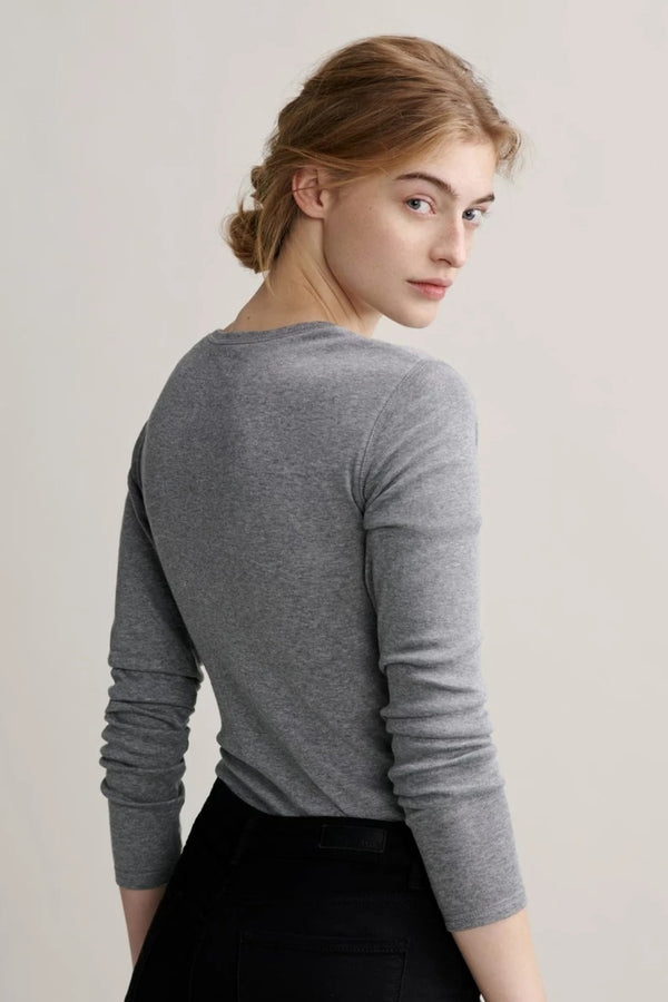 Top (lange mouwen) Grijs - OPUS
