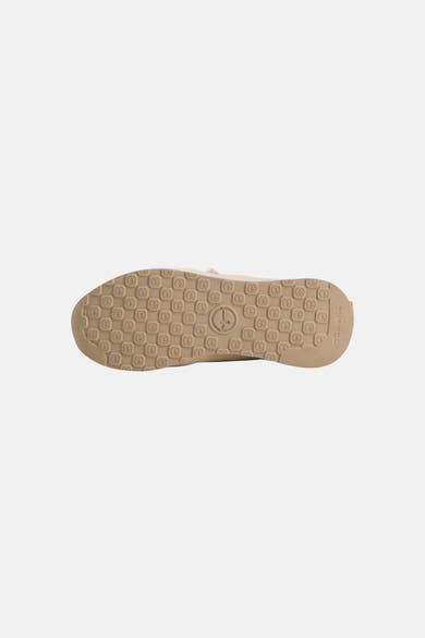 Multikleurige sneakerzool van TAMARIS, met herhaald logo-patroon.
