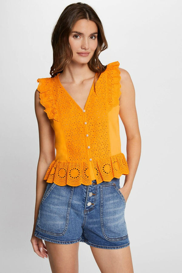 Top (sans manches) Orange - Morgan de Toi
