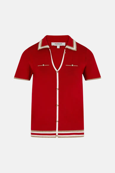 Cardigan rouge - Morgan de Toi