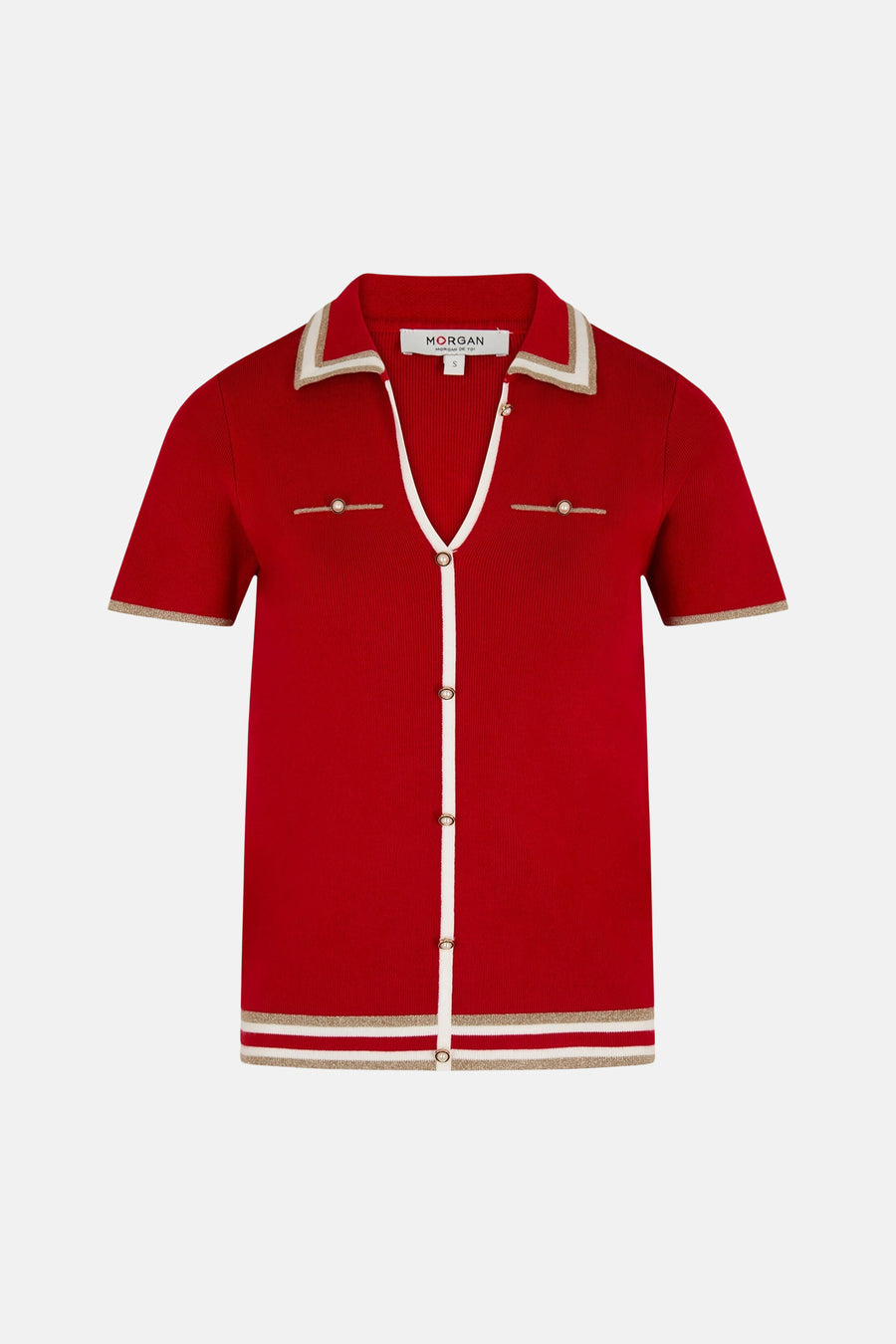 Cardigan rouge - Morgan de Toi