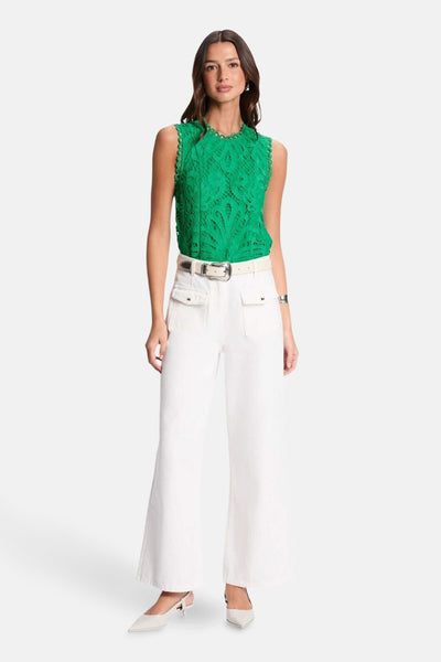 Blouse (zonder mouwen) Groen - Morgan de Toi