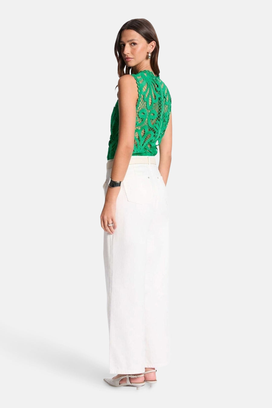 Blouse (zonder mouwen) Groen - Morgan de Toi