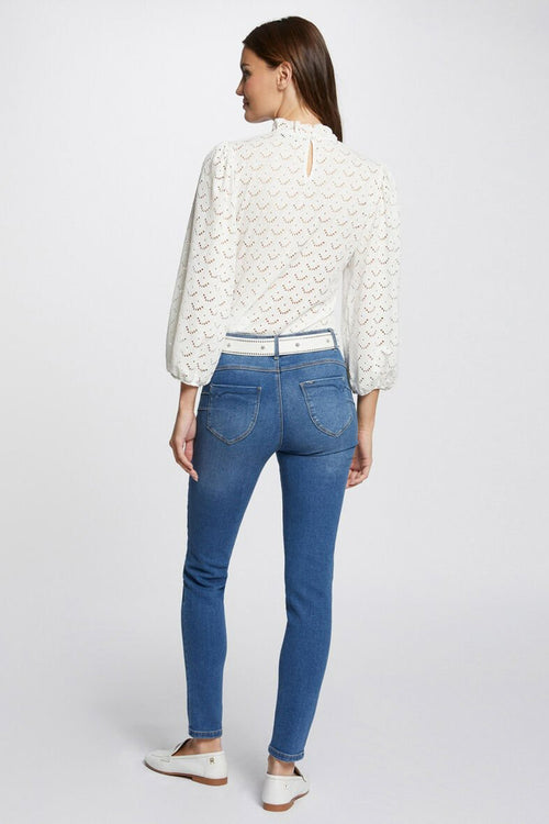 Jean 7/8 MID BLUE DENIM - Morgan de Toi