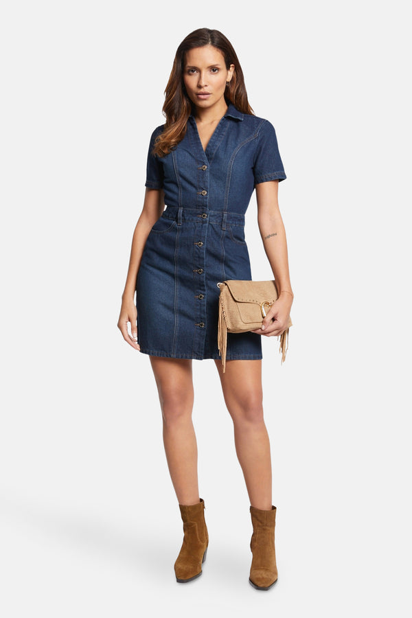 Robe  DARK BLUE DENIM - Morgan de Toi