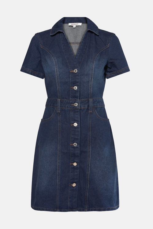 Robe  DARK BLUE DENIM - Morgan de Toi
