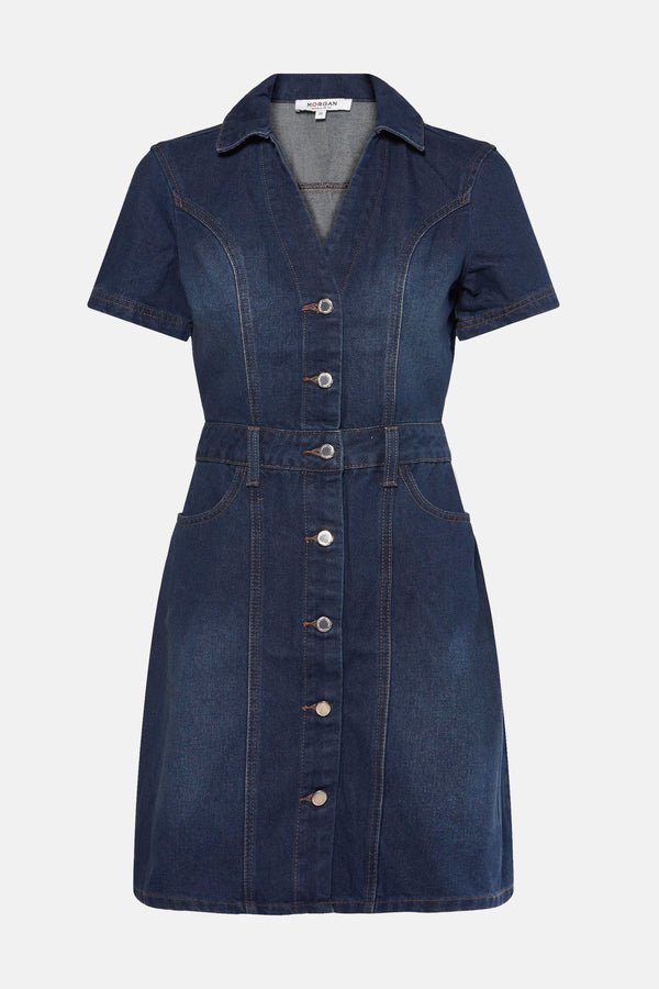 Robe  DARK BLUE DENIM - Morgan de Toi