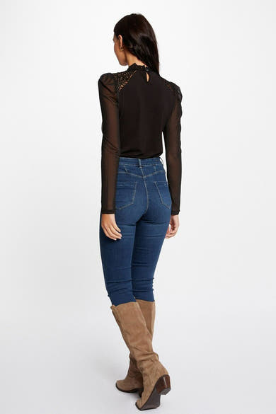 Blouse met lange mouwen - zwart