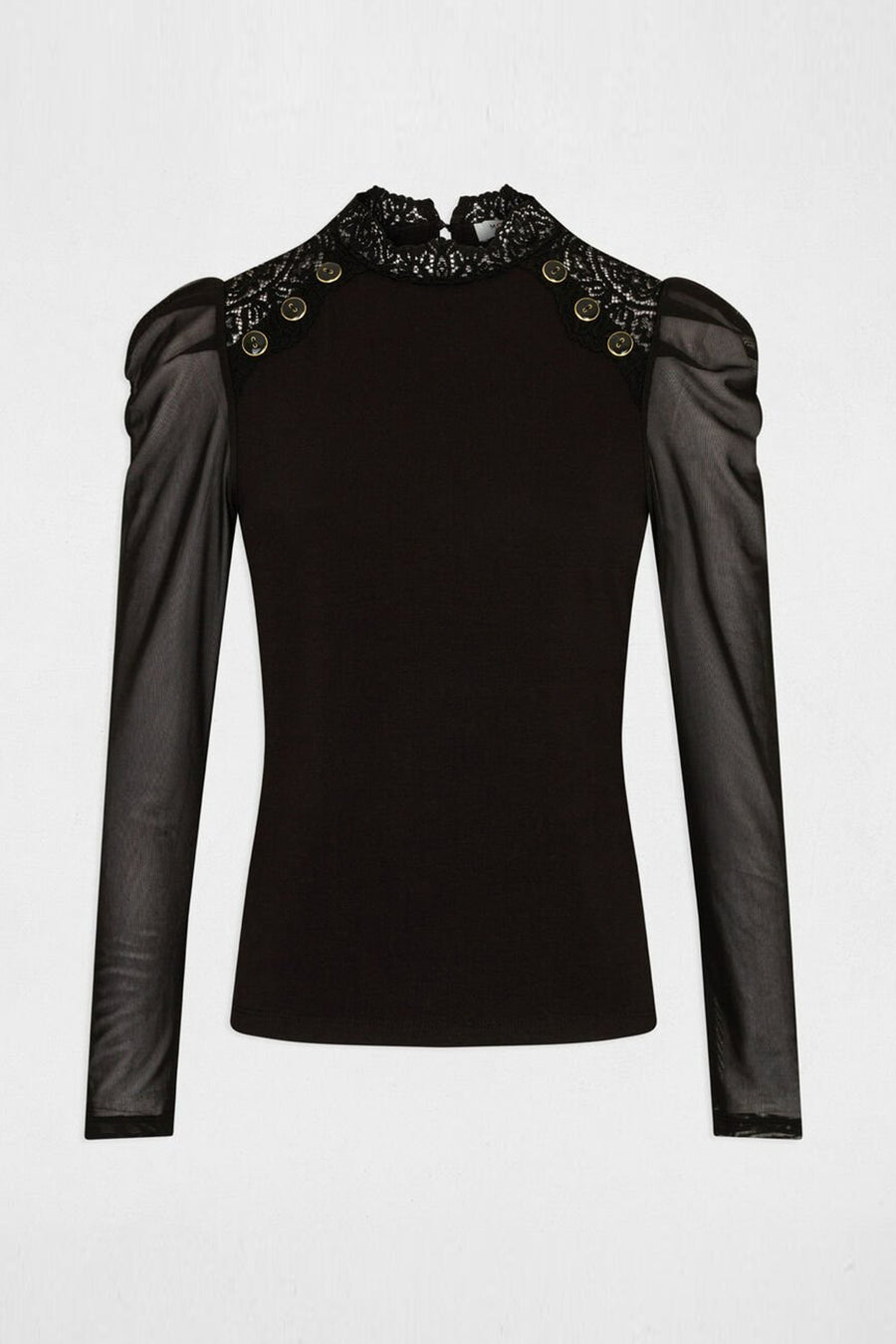 Blouse met lange mouwen - zwart