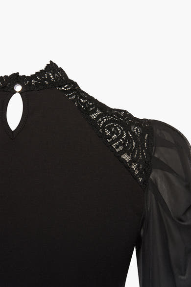 Blouse met lange mouwen - zwart