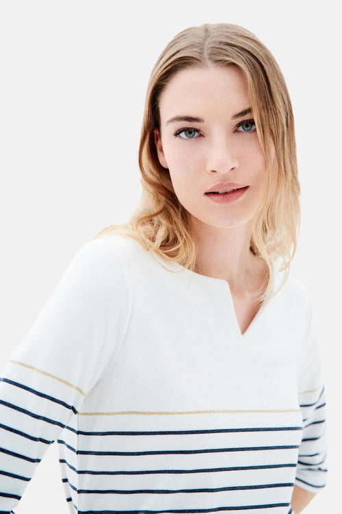 Pull met ronde hals - Wit