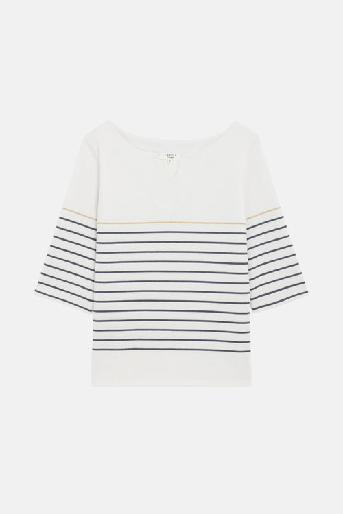 Pull met ronde hals - Wit