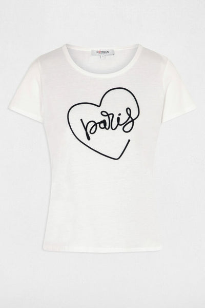 T-shirt (manches courtes) Blanc - Morgan de Toi