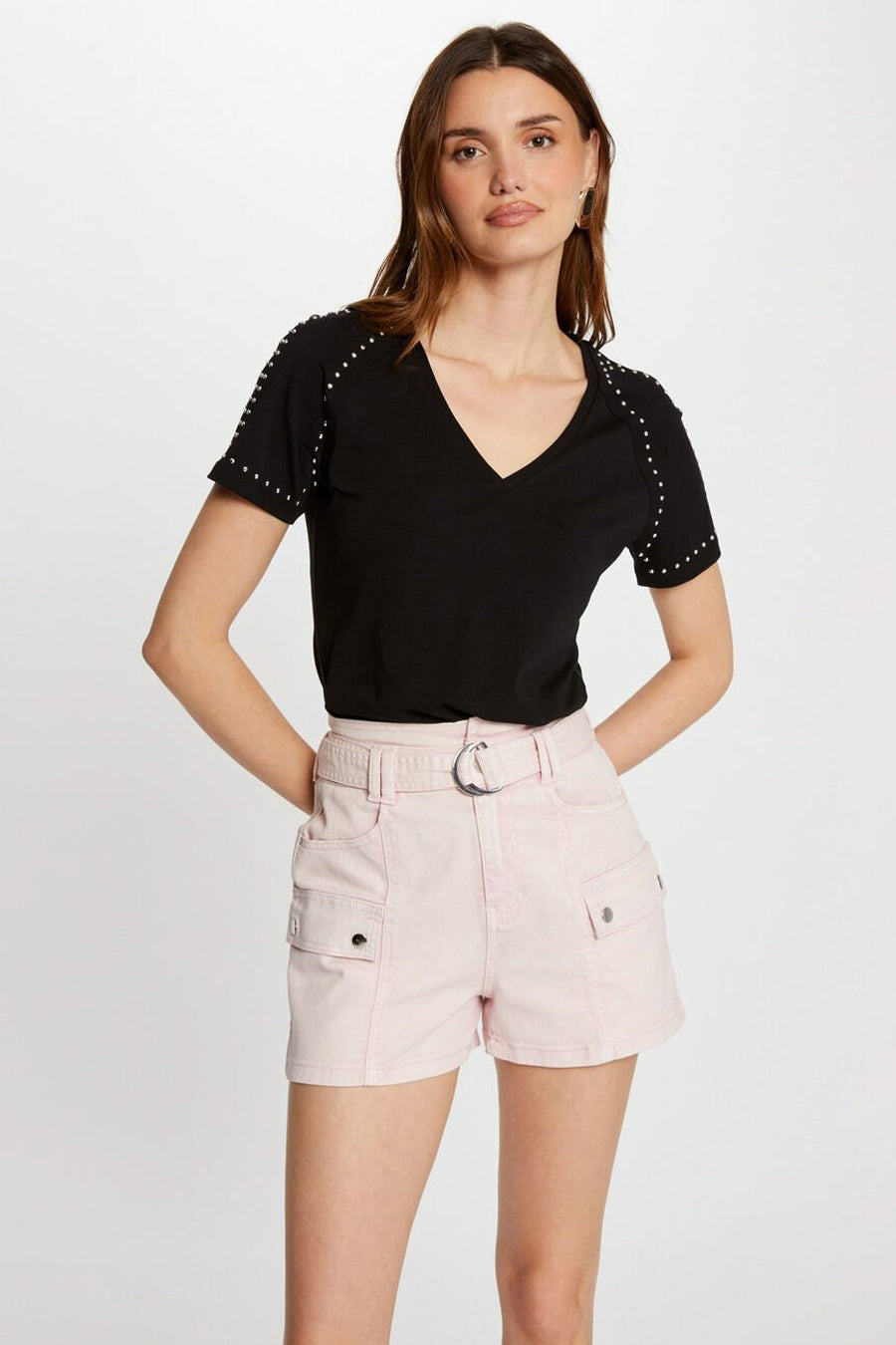 Top (korte mouwen) Zwart - Morgan de Toi