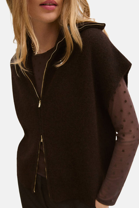 Gilet - bruin