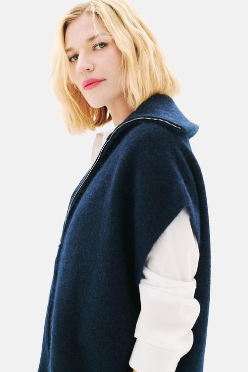 Gilet bleu - CAROLL
