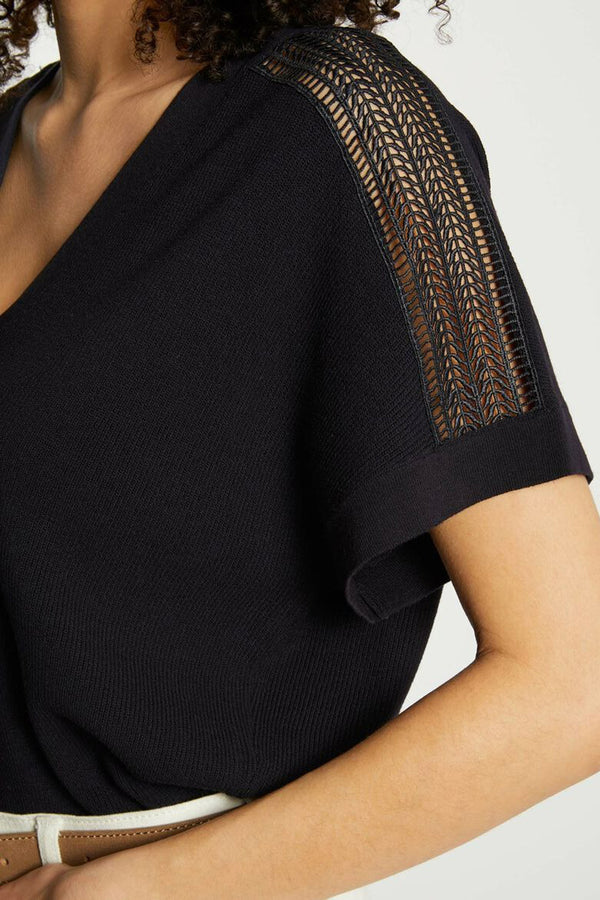 Pull col V Bleu - Morgan de Toi