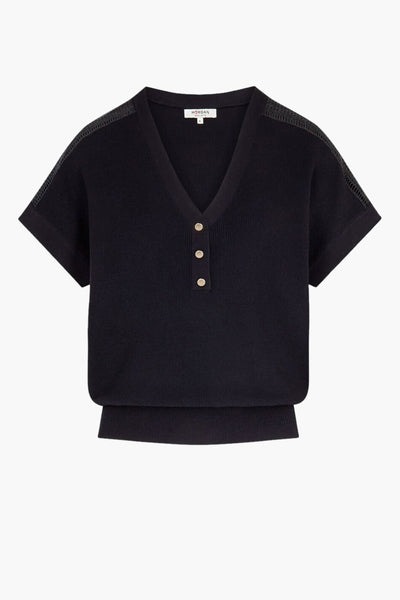 Pull col V Bleu - Morgan de Toi