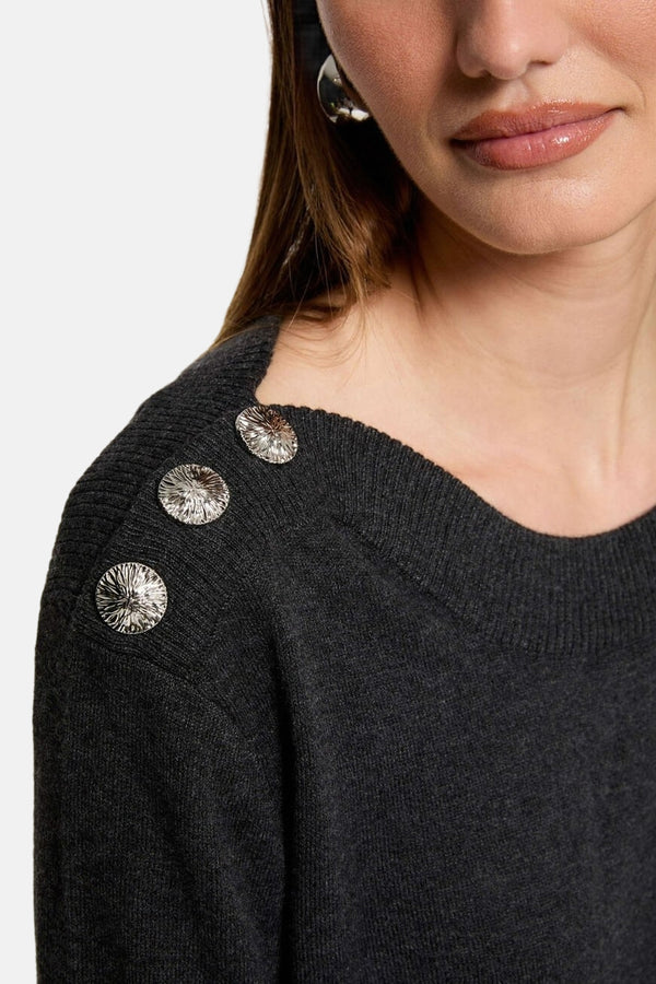 Pull col rond Gris - Morgan de Toi