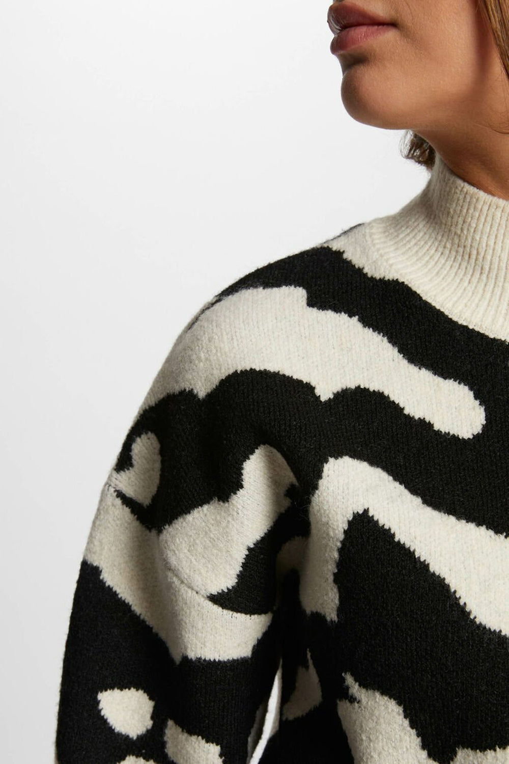 Pull col montant Noir - Morgan de Toi