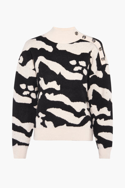 Pull col montant Noir - Morgan de Toi