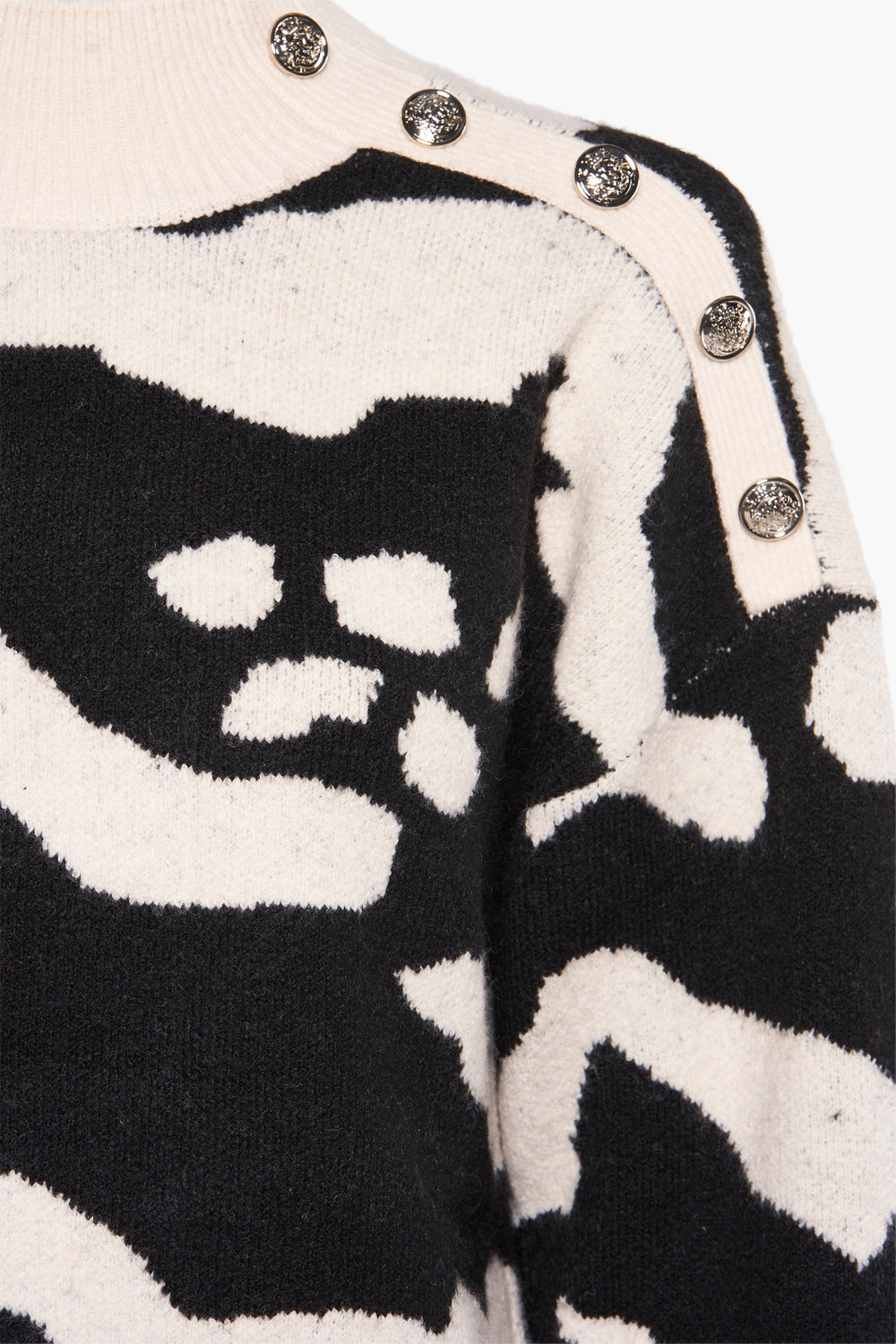 Pull col montant Noir - Morgan de Toi