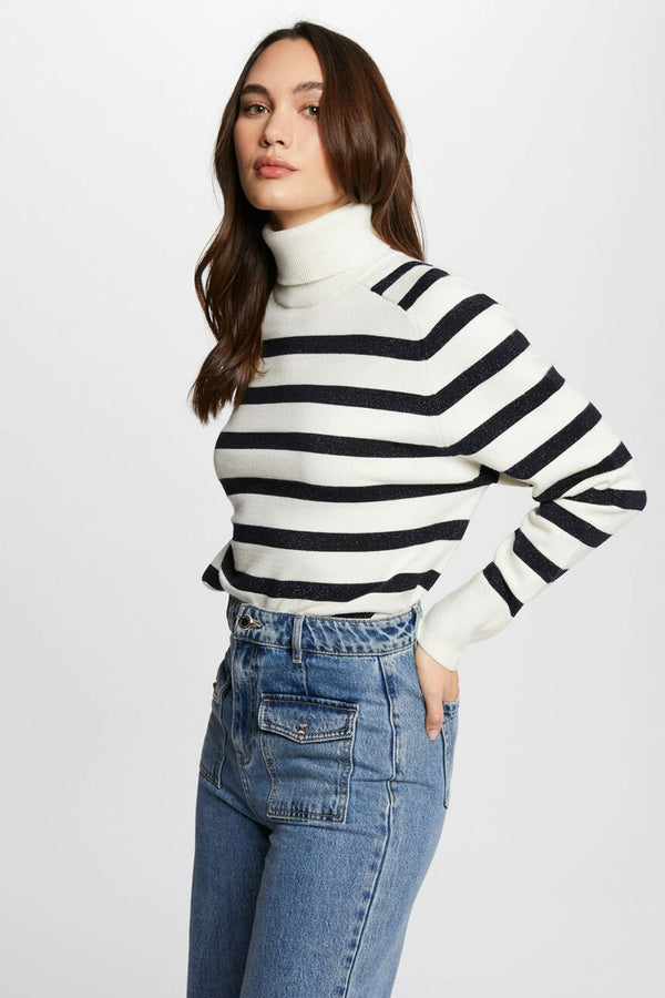 Pull col montant Bleu - Morgan de Toi