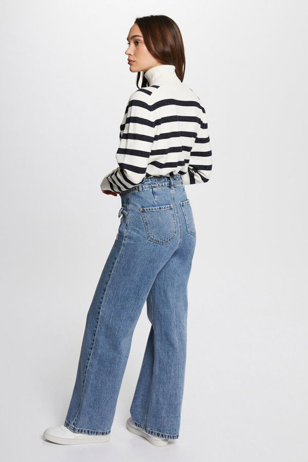Pull col montant Bleu - Morgan de Toi